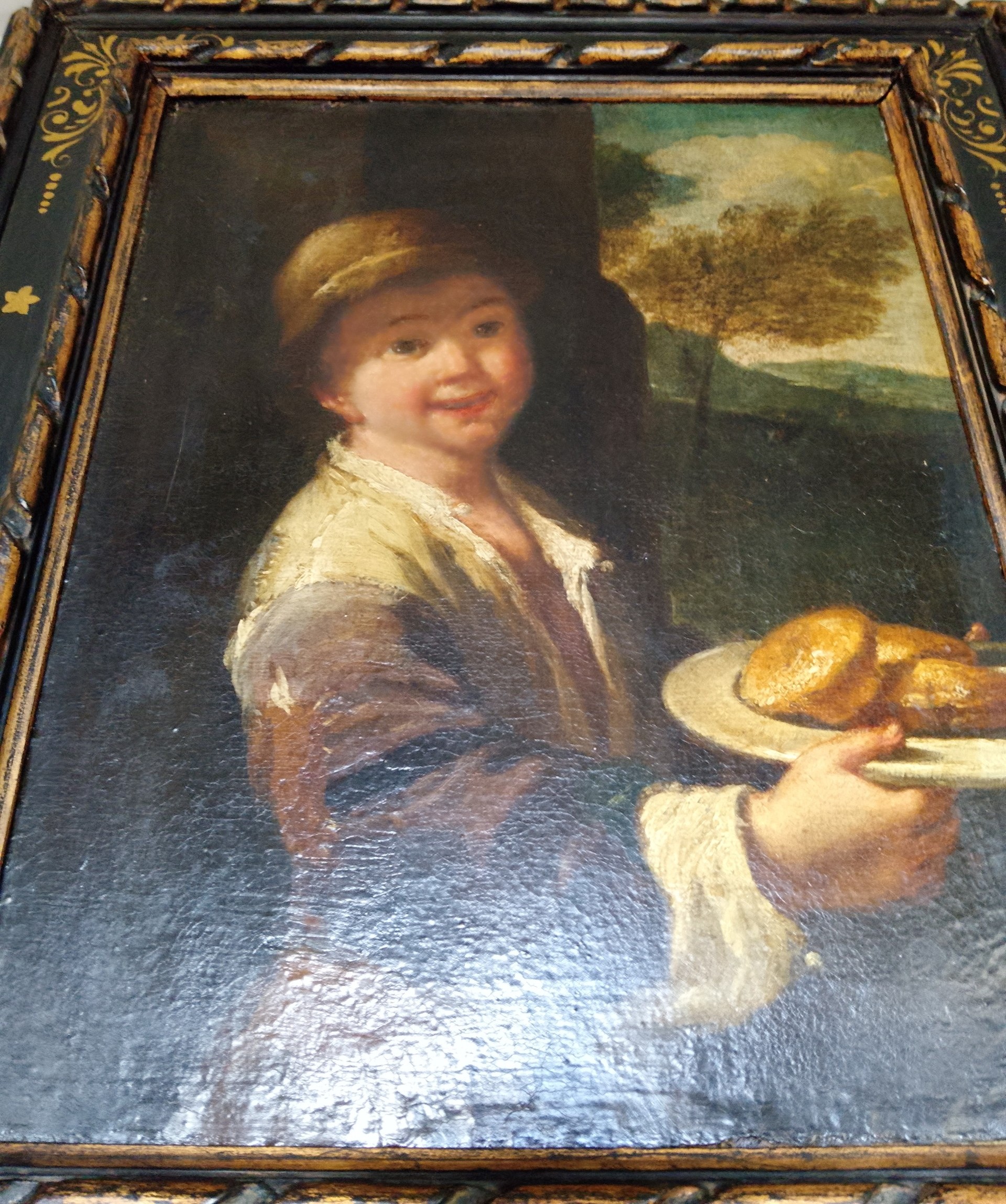 Antonio Mercurio Aramosi oil painting cracklure mcphersonantiques.com